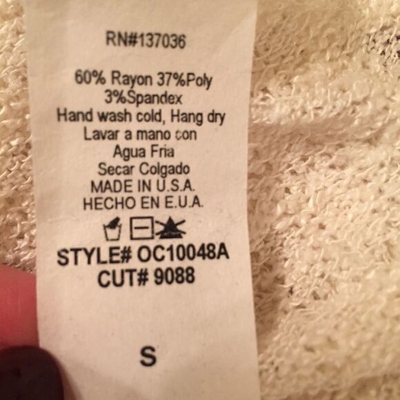 Paper Crane Cream Colored Tank - Picture 5 of 5